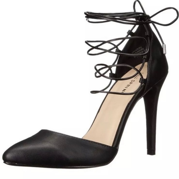 Call It Spring Shoes - 🆕 Call It Spring black lace up stiletto heels 9